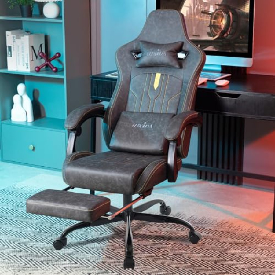 Silla de juego con reposapiés, - Office Chair Cushion reseña y precio