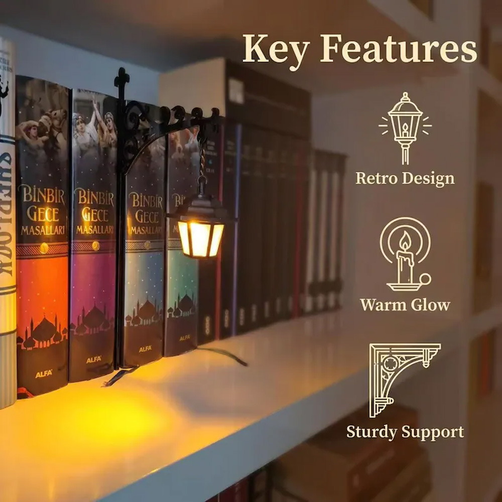 Linterna decorativa para bibli - Bookshelf reseña y precio
