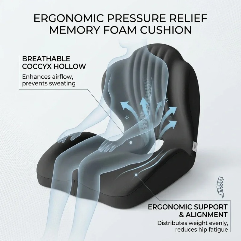 Cojín de asiento para el cócci - Office Chair Cushion reseña y precio